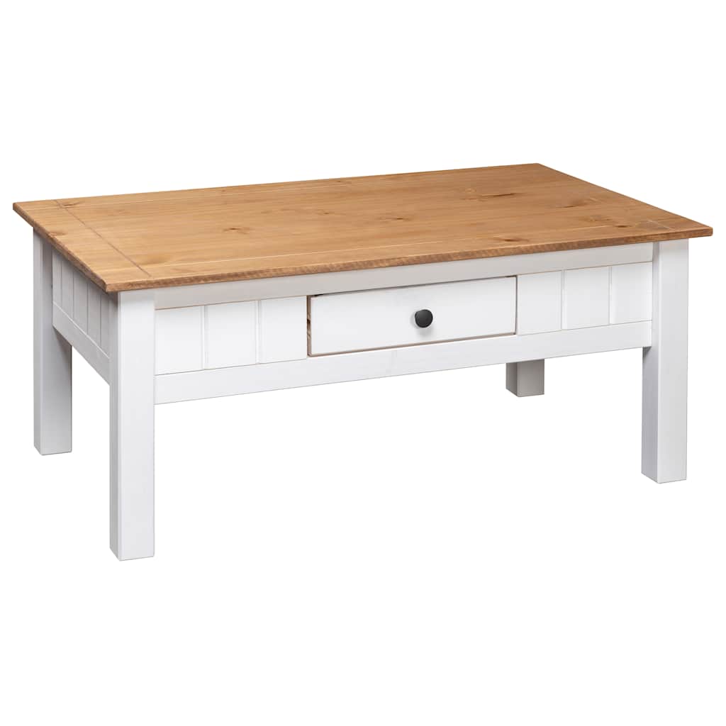 Salontafel Panama Range 100x60x43,5 cm massief grenenhout wit is nu te koop bij PeponiXL, paradijselijk wonen!