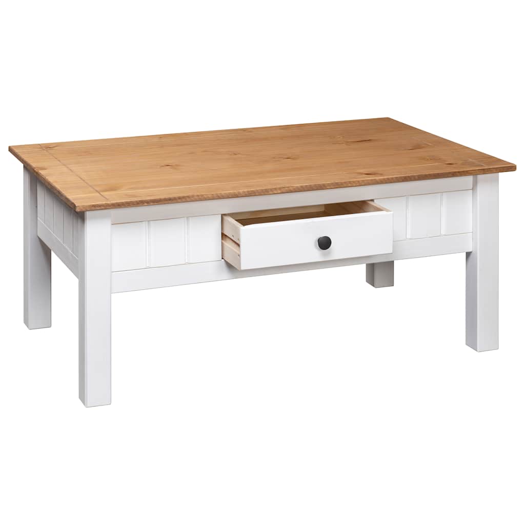 Salontafel Panama Range 100x60x43,5 cm massief grenenhout wit is nu te koop bij PeponiXL, paradijselijk wonen!