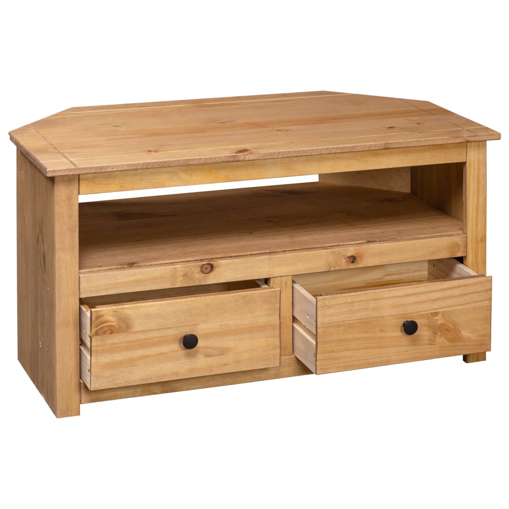 Tv-hoekkast Panama Range 93x49x49 cm massief grenenhout is nu te koop bij PeponiXL, paradijselijk wonen!