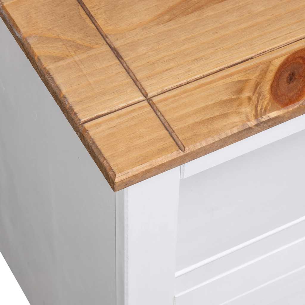 Tv-hoekkast Panama Range 93x49x49 cm massief grenenhout wit is nu te koop bij PeponiXL, paradijselijk wonen!