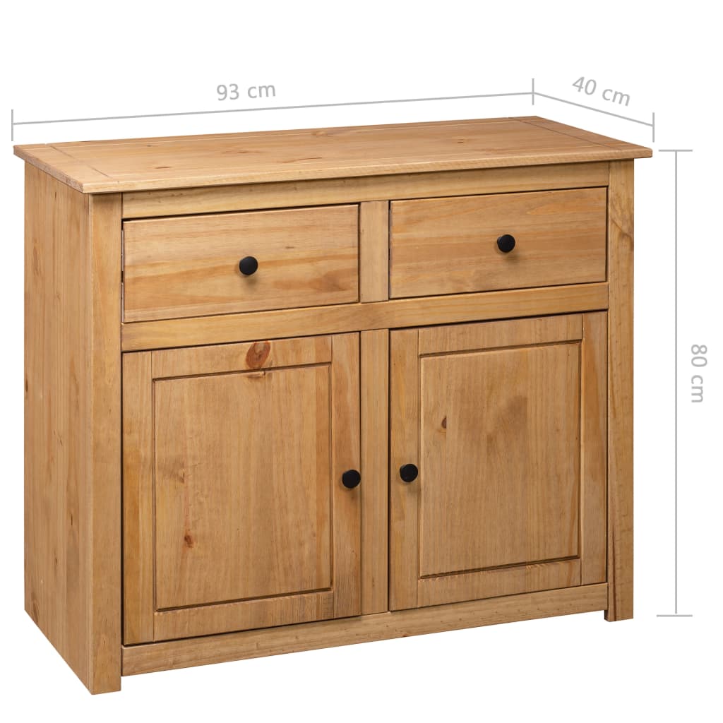 Dressoir Panama Range 93x40x80 cm massief grenenhout is nu te koop bij PeponiXL, paradijselijk wonen!