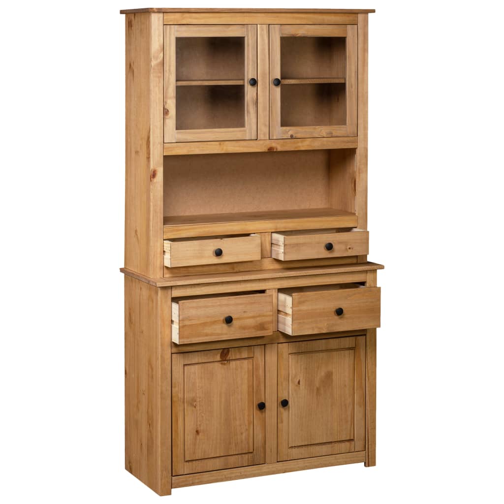 Hoge kast Panama Range 93x40,5x180 cm massief grenenhout is nu te koop bij PeponiXL, paradijselijk wonen!