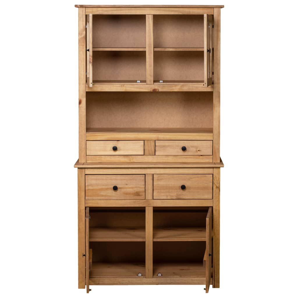 Hoge kast Panama Range 93x40,5x180 cm massief grenenhout is nu te koop bij PeponiXL, paradijselijk wonen!