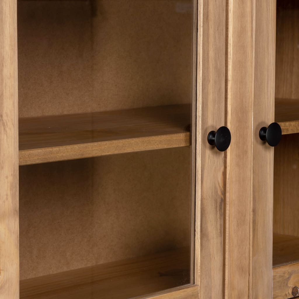 Hoge kast Panama Range 93x40,5x180 cm massief grenenhout is nu te koop bij PeponiXL, paradijselijk wonen!