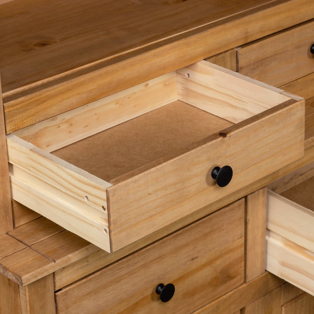 Hoge kast Panama Range 93x40,5x180 cm massief grenenhout is nu te koop bij PeponiXL, paradijselijk wonen!