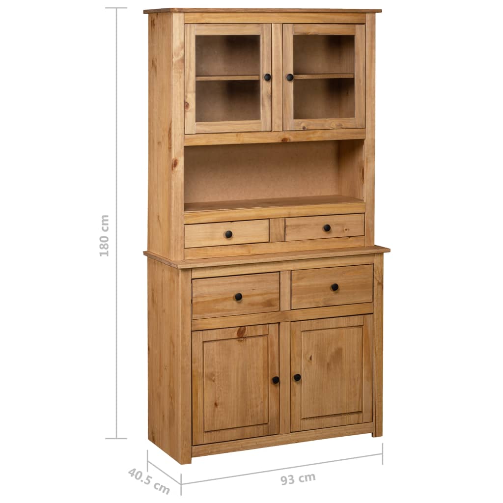 Hoge kast Panama Range 93x40,5x180 cm massief grenenhout is nu te koop bij PeponiXL, paradijselijk wonen!