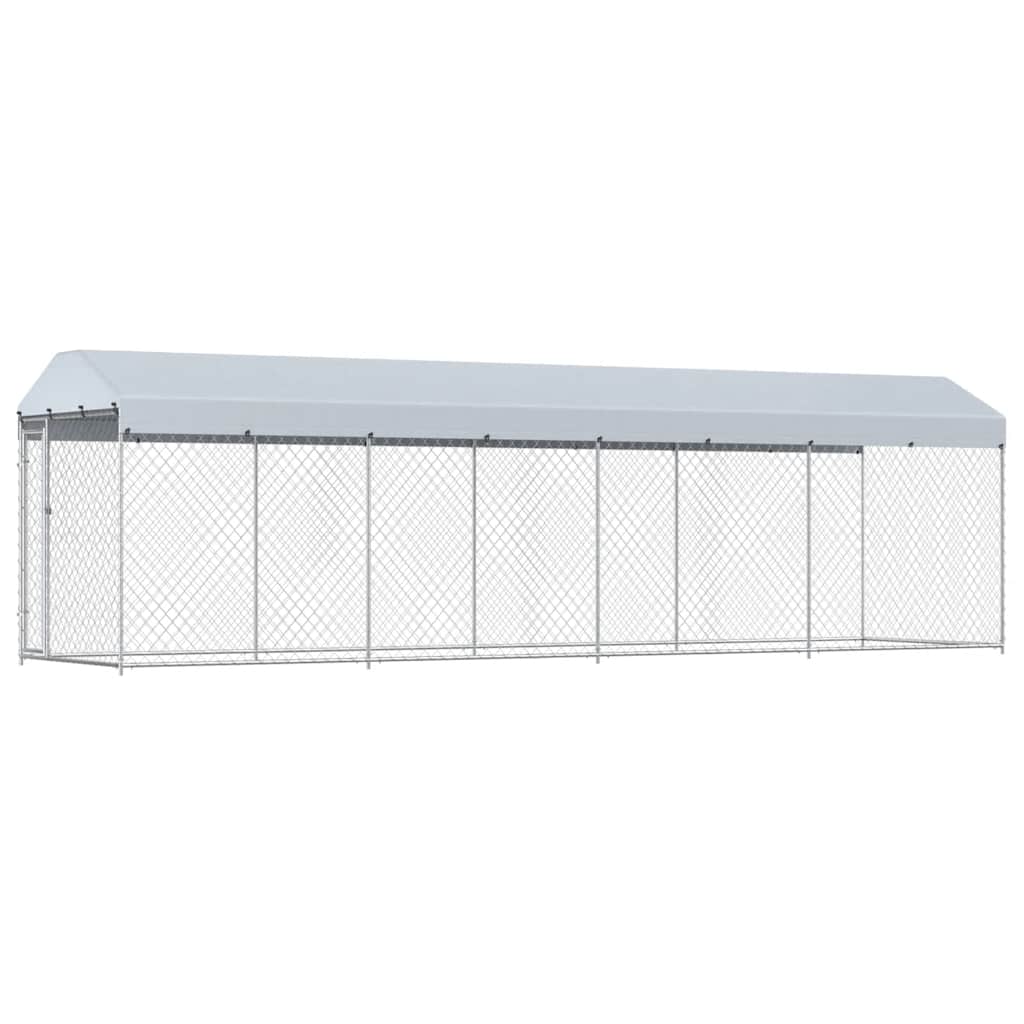 Hondenkennel voor buiten met dak 760x190x225 m is nu te koop bij PeponiXL, paradijselijk wonen!