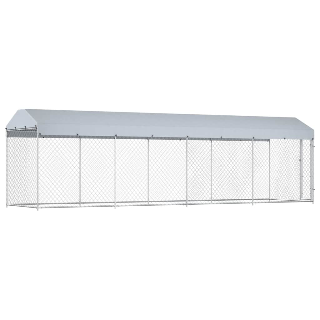 Hondenkennel voor buiten met dak 760x190x225 m is nu te koop bij PeponiXL, paradijselijk wonen!