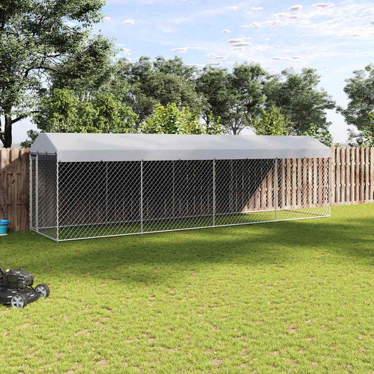 Hondenkennel voor buiten met dak 760x190x225 m is nu te koop bij PeponiXL, paradijselijk wonen!