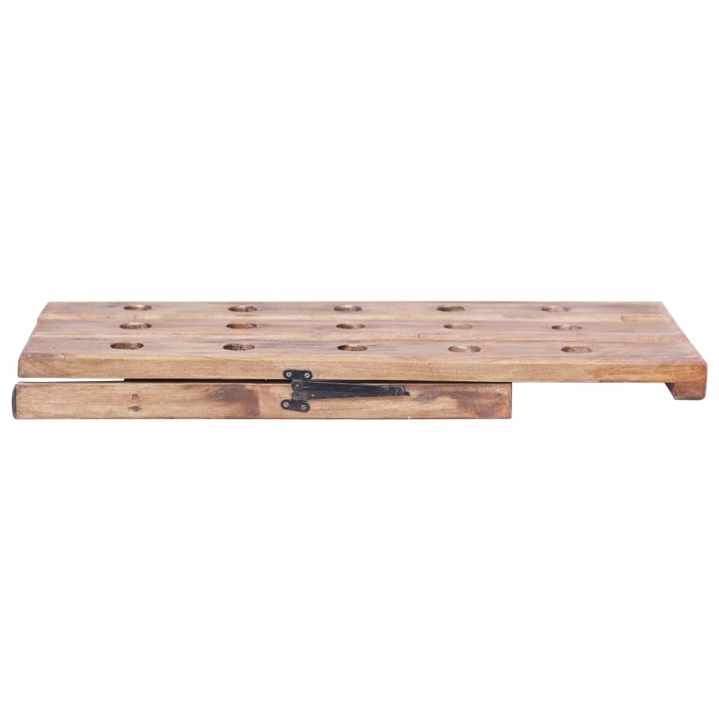 Wijnrek voor 15 flessen 26x50x70 cm massief mahoniehout is nu te koop bij PeponiXL, paradijselijk wonen!