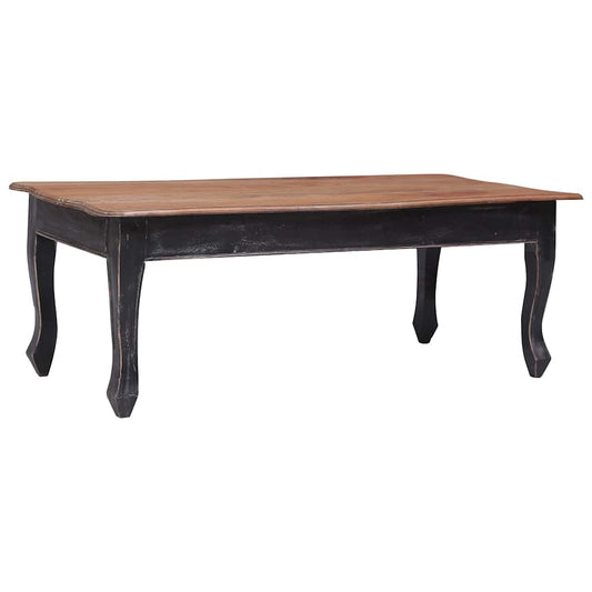 Salontafel 120x60x45 cm massief mahoniehout zwart is nu te koop bij PeponiXL, paradijselijk wonen!