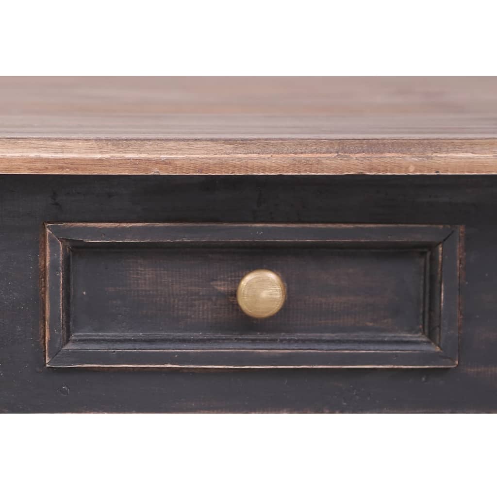 Bureau met 3 lades 117x57x75 cm massief mahoniehout is nu te koop bij PeponiXL, paradijselijk wonen!