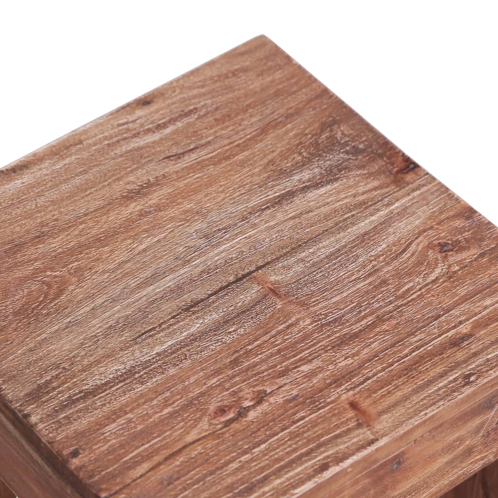 Salontafel 30x30x30 cm massief mahoniehout is nu te koop bij PeponiXL, paradijselijk wonen!