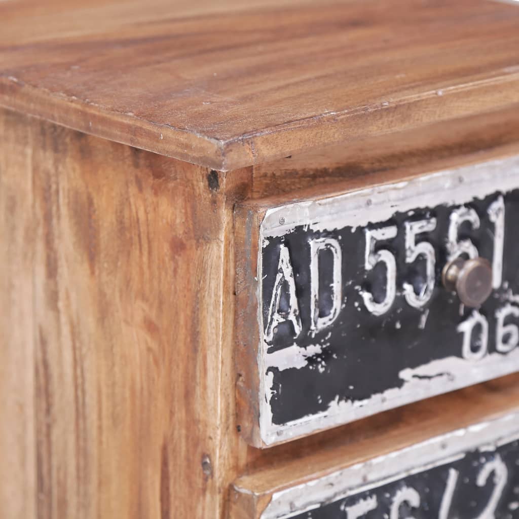 Nachtkastje 30x30x51 cm massief mahoniehout is nu te koop bij PeponiXL, paradijselijk wonen!