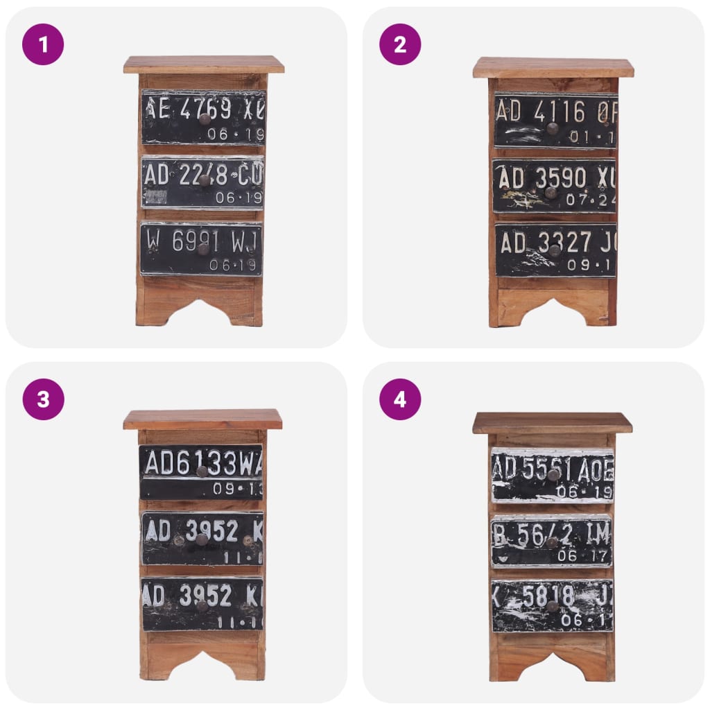 Nachtkastje 30x30x51 cm massief mahoniehout is nu te koop bij PeponiXL, paradijselijk wonen!