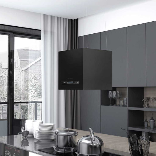 Afzuigkap hangend met aanraaksensor LCD 37 cm staal is nu te koop bij PeponiXL, paradijselijk wonen!