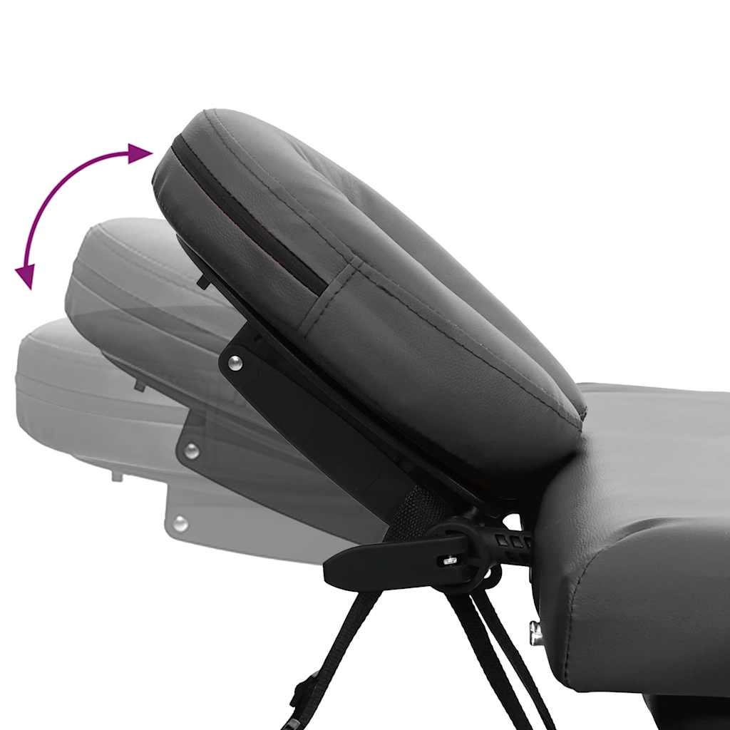 Massagetafel met 4 zones 186x68 cm aluminium frame antraciet is nu te koop bij PeponiXL, paradijselijk wonen!