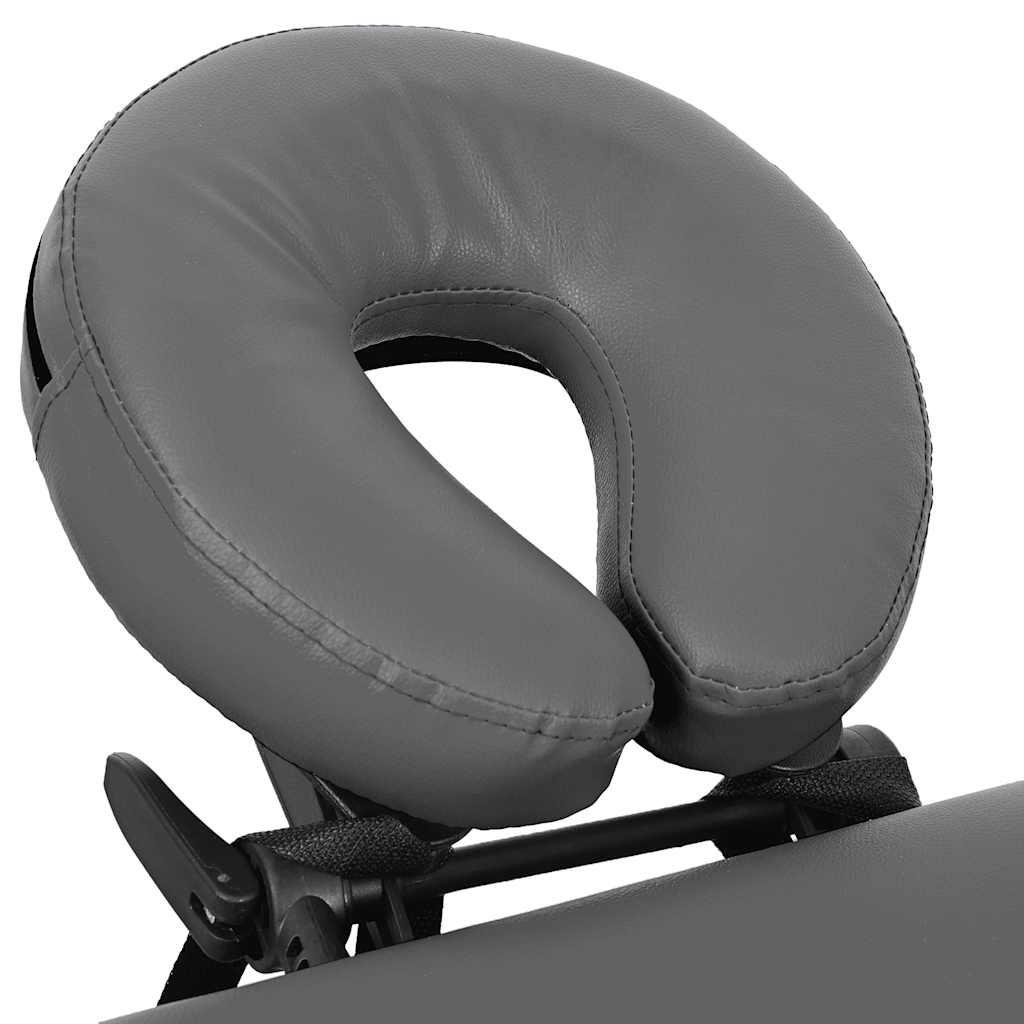 Massagetafel met 4 zones 186x68 cm aluminium frame antraciet is nu te koop bij PeponiXL, paradijselijk wonen!