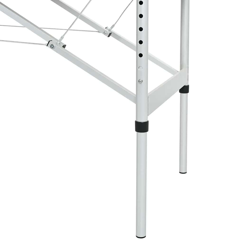 Massagetafel met 4 zones 186x68 cm aluminium frame antraciet is nu te koop bij PeponiXL, paradijselijk wonen!
