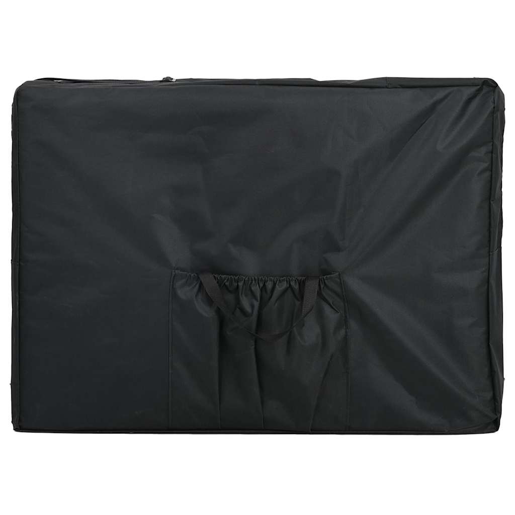 Massagetafel met 4 zones 186x68 cm aluminium frame antraciet is nu te koop bij PeponiXL, paradijselijk wonen!