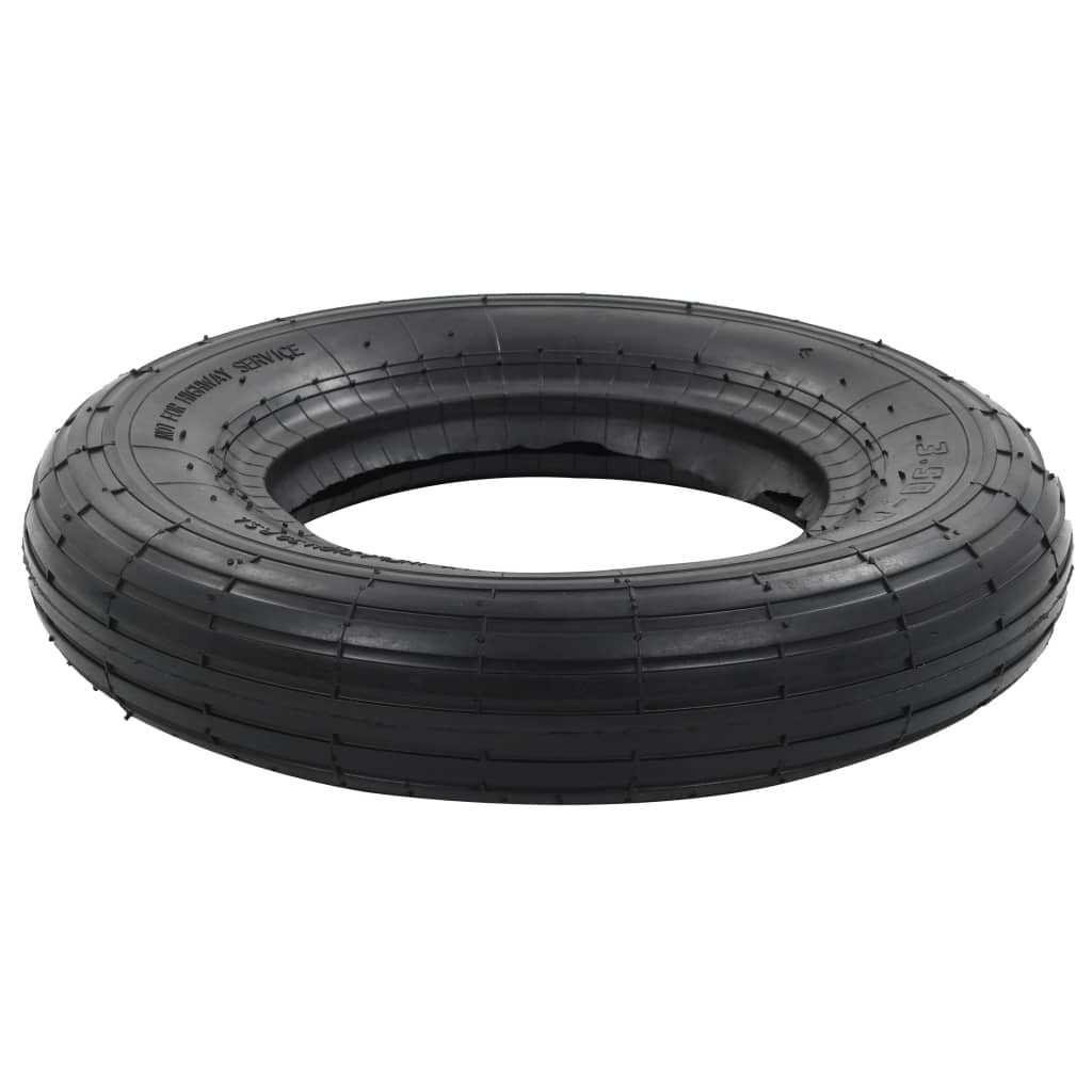 4-delige Kruiwagenbanden- en binnenbandenset 3.50-8 4PR rubber is nu te koop bij PeponiXL, paradijselijk wonen!