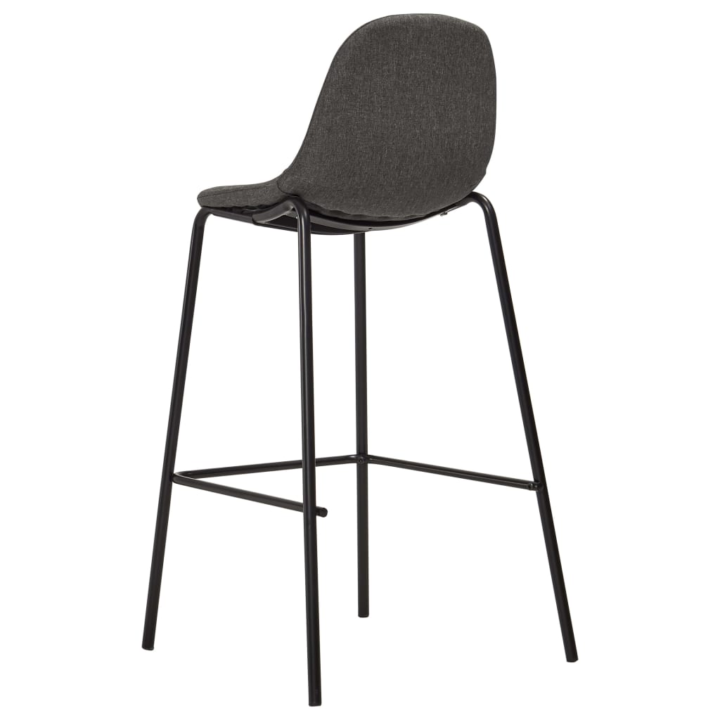Barstoelen 2 st stof donkergrijs is nu te koop bij PeponiXL, paradijselijk wonen!