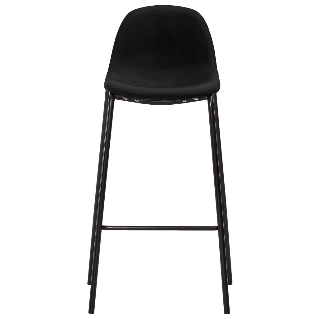 Barstoelen 2 st stof zwart is nu te koop bij PeponiXL, paradijselijk wonen!