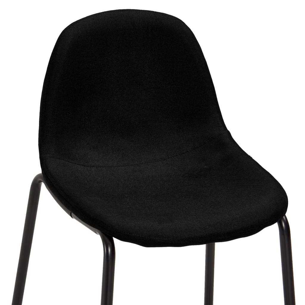 Barstoelen 4 st stof zwart is nu te koop bij PeponiXL, paradijselijk wonen!