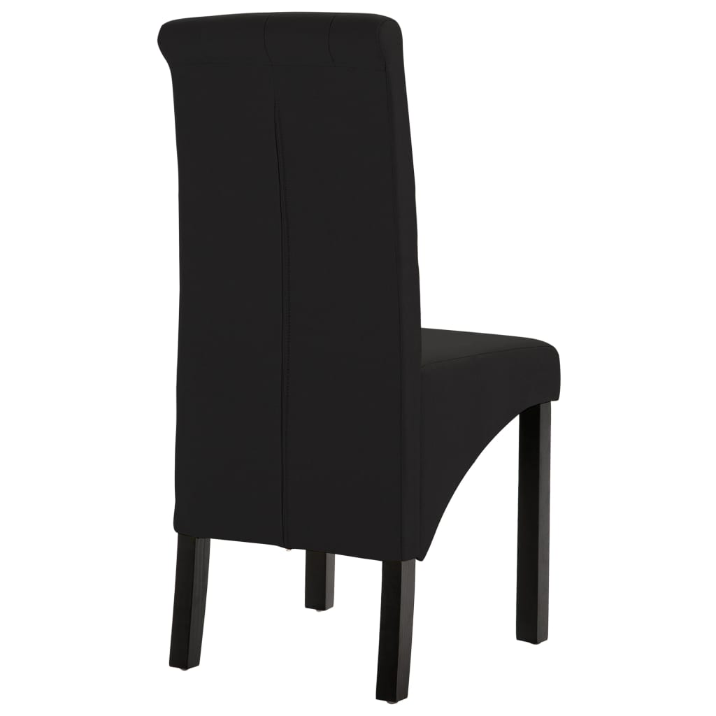 Eetkamerstoelen 4 st stof zwart is nu te koop bij PeponiXL, paradijselijk wonen!