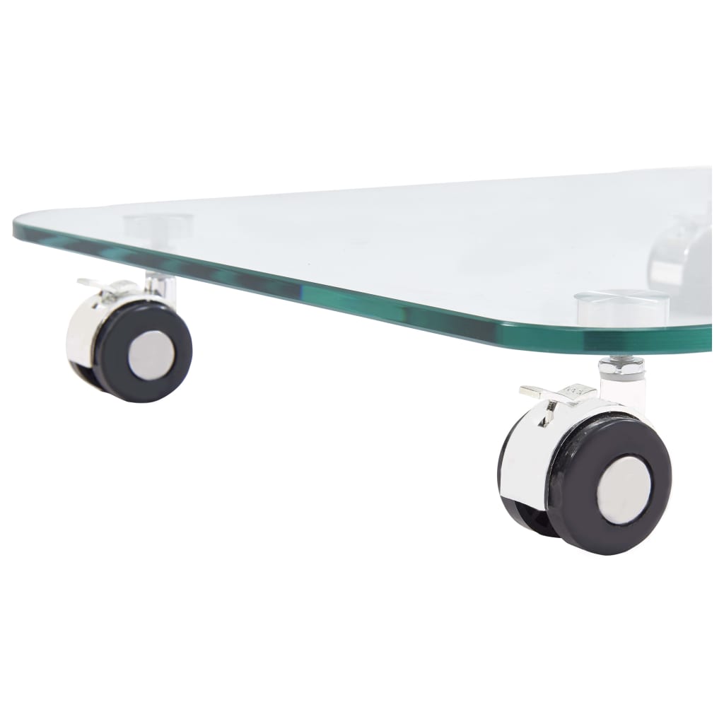 Salontafel 45x40x63 cm gehard glas is nu te koop bij PeponiXL, paradijselijk wonen!