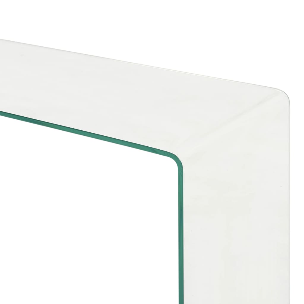 2-delige salontafelset 90x30x20/110x30x40 cm gehard glas is nu te koop bij PeponiXL, paradijselijk wonen!