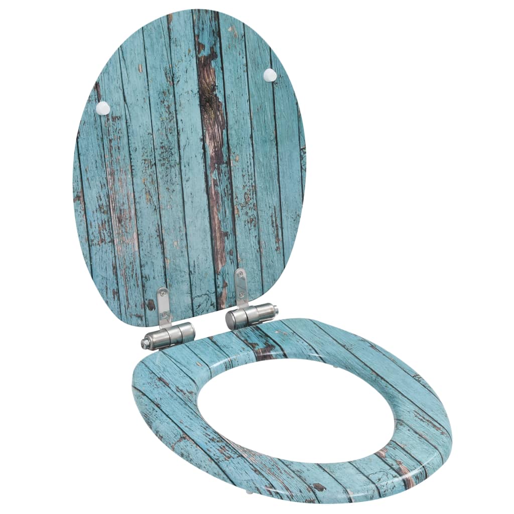 Toiletbrillen 2 st met soft-close deksels MDF houtontwerp is nu te koop bij PeponiXL, paradijselijk wonen!