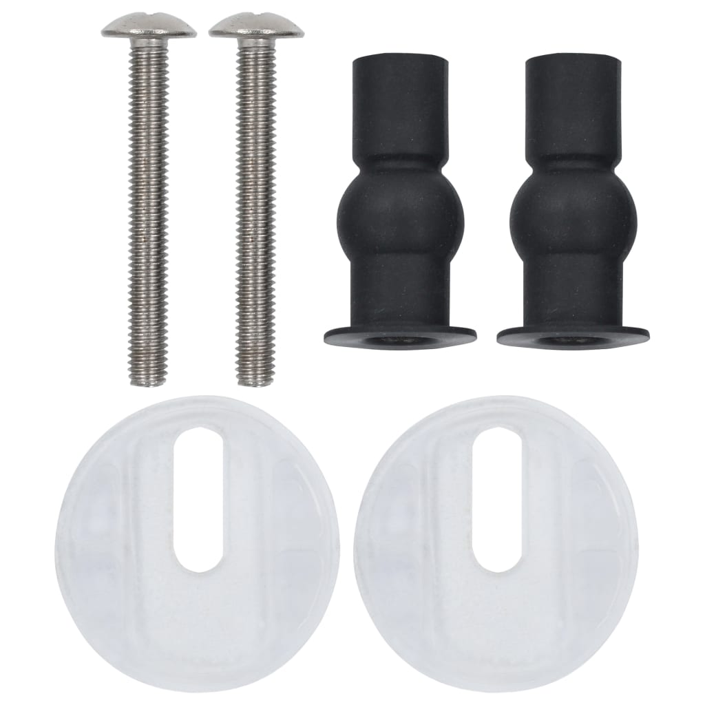 Toiletbrillen 2 st met soft-close deksels MDF kiezelontwerp is nu te koop bij PeponiXL, paradijselijk wonen!
