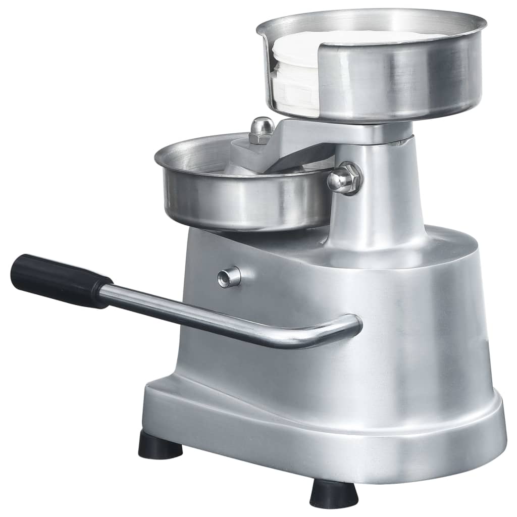 Hamburgerpersmachine met 500 scheidingsbladen 10 cm aluminium is nu te koop bij PeponiXL, paradijselijk wonen!