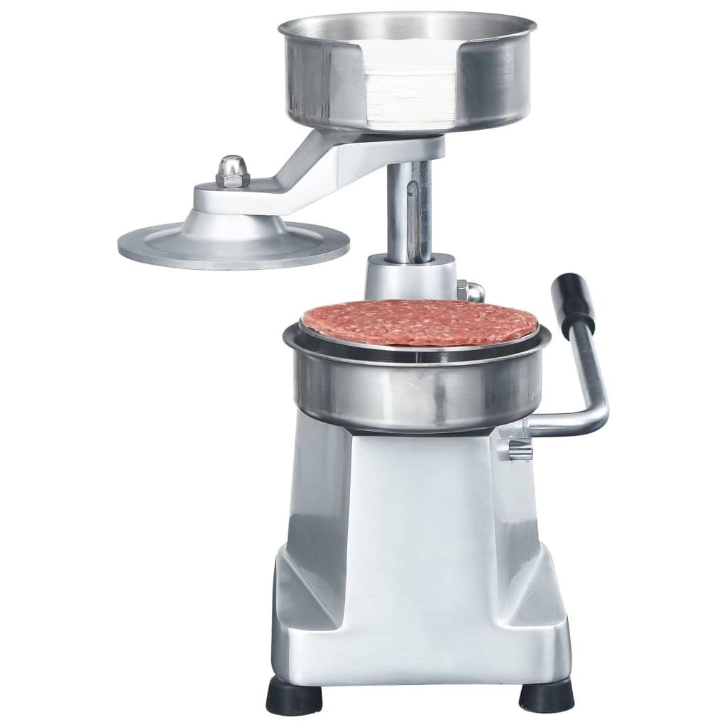 Hamburgerpersmachine met 500 scheidingsbladen 10 cm aluminium is nu te koop bij PeponiXL, paradijselijk wonen!