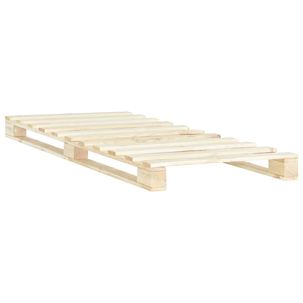 Bedframe pallet massief grenenhout 90x200 cm is nu te koop bij PeponiXL, paradijselijk wonen!