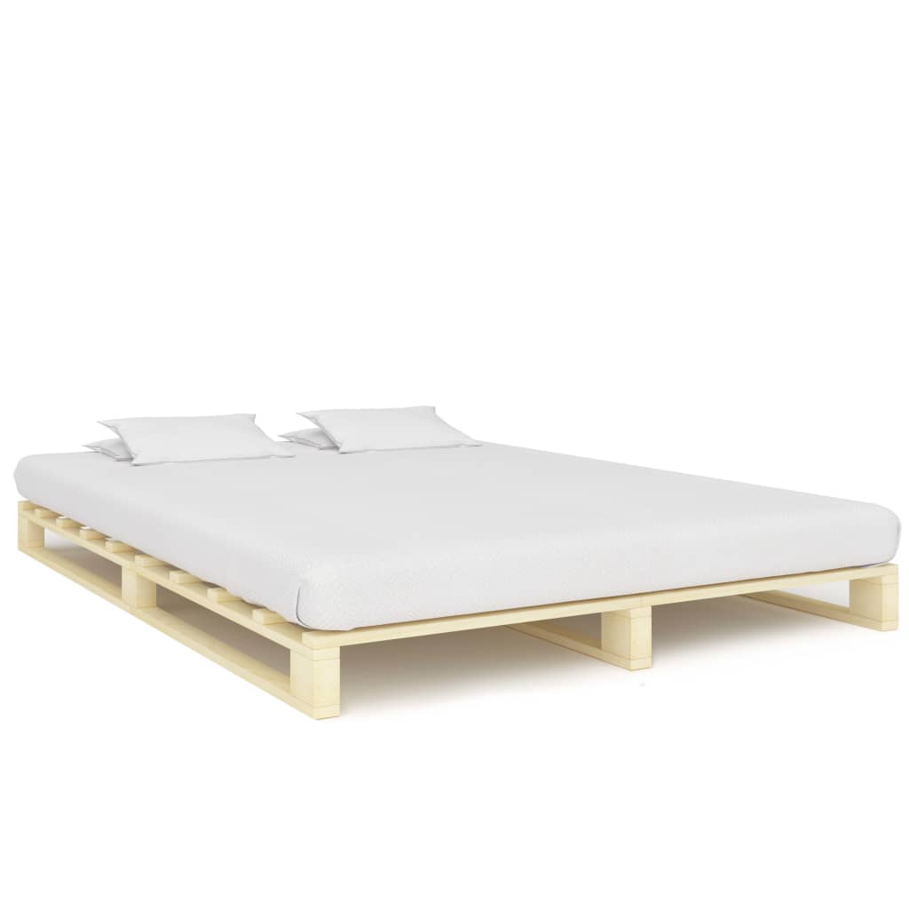 Bedframe pallet massief grenenhout 180x200 cm is nu te koop bij PeponiXL, paradijselijk wonen!
