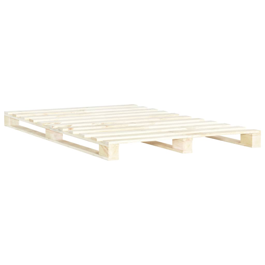 Bedframe pallet massief grenenhout 200x200 cm is nu te koop bij PeponiXL, paradijselijk wonen!