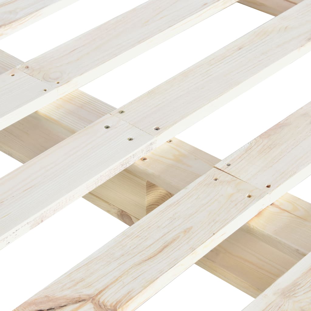 Bedframe pallet massief grenenhout 200x200 cm is nu te koop bij PeponiXL, paradijselijk wonen!