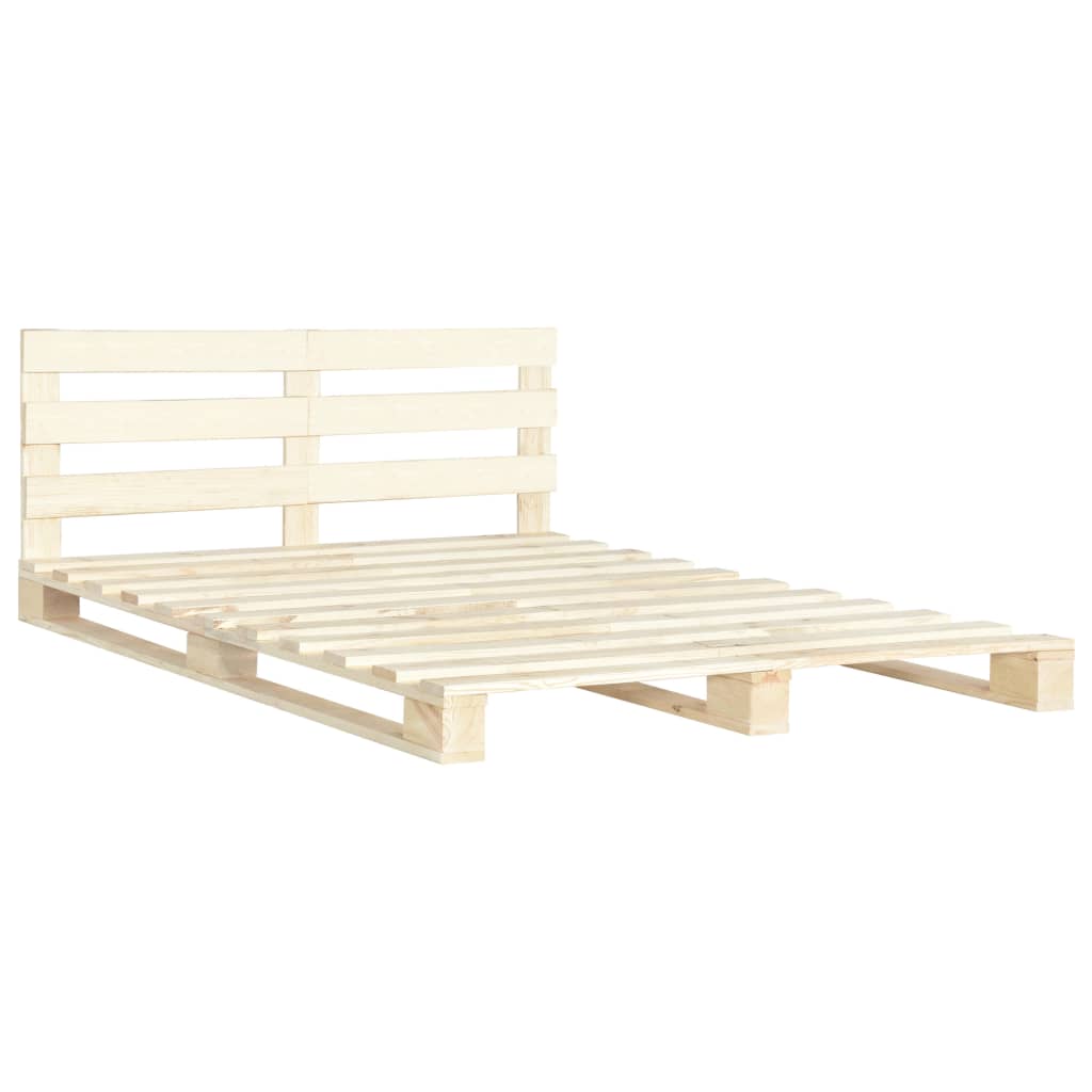 Bedframe pallet massief grenenhout 140x200 cm is nu te koop bij PeponiXL, paradijselijk wonen!