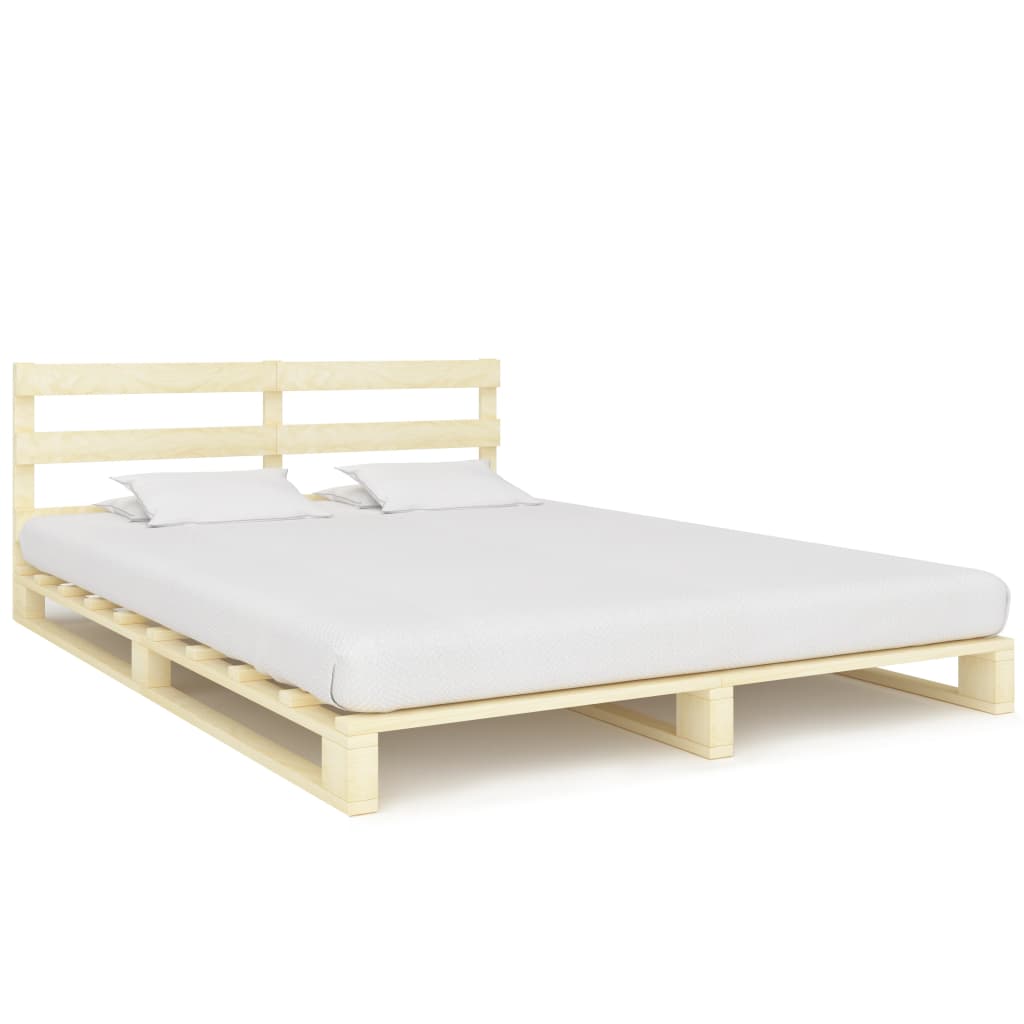 Bedframe pallet massief grenenhout 160x200 cm is nu te koop bij PeponiXL, paradijselijk wonen!