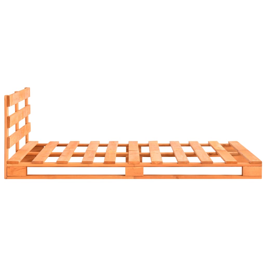 Bedframe pallet massief grenenhout bruin 120x200 cm is nu te koop bij PeponiXL, paradijselijk wonen!