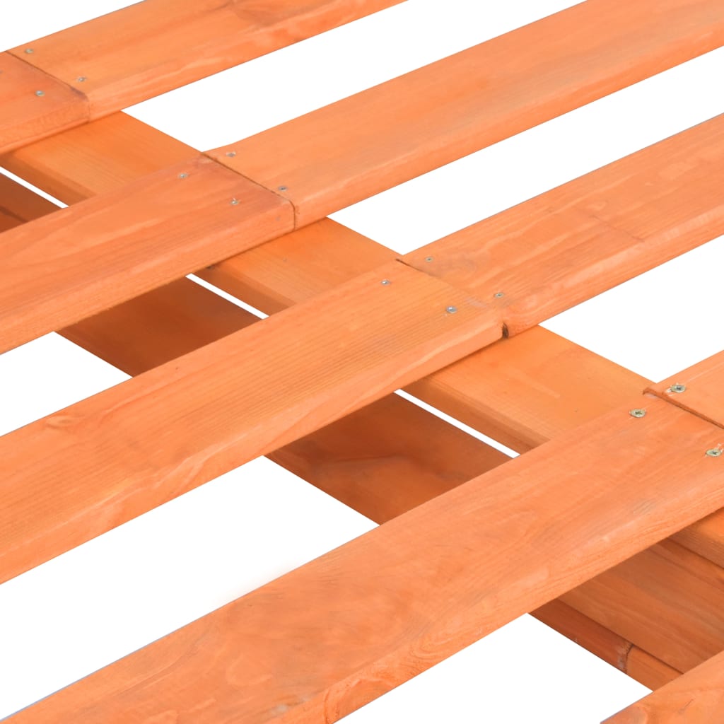Bedframe pallet massief grenenhout bruin 120x200 cm is nu te koop bij PeponiXL, paradijselijk wonen!