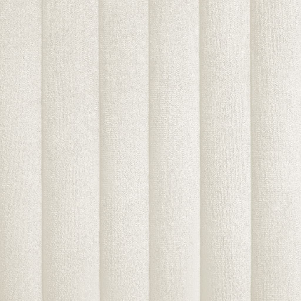 Eetkamerstoelen 4 st fluweel crèmekleurig is nu te koop bij PeponiXL, paradijselijk wonen!