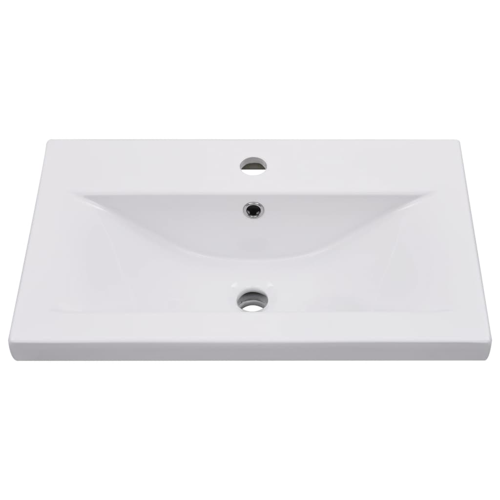 Inbouwwastafel 61x39,5x18,5 cm keramiek wit is nu te koop bij PeponiXL, paradijselijk wonen!