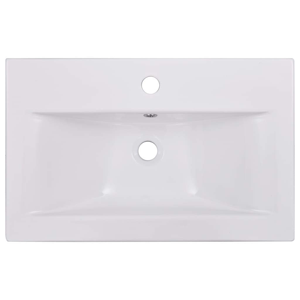 Inbouwwastafel 61x39,5x18,5 cm keramiek wit is nu te koop bij PeponiXL, paradijselijk wonen!