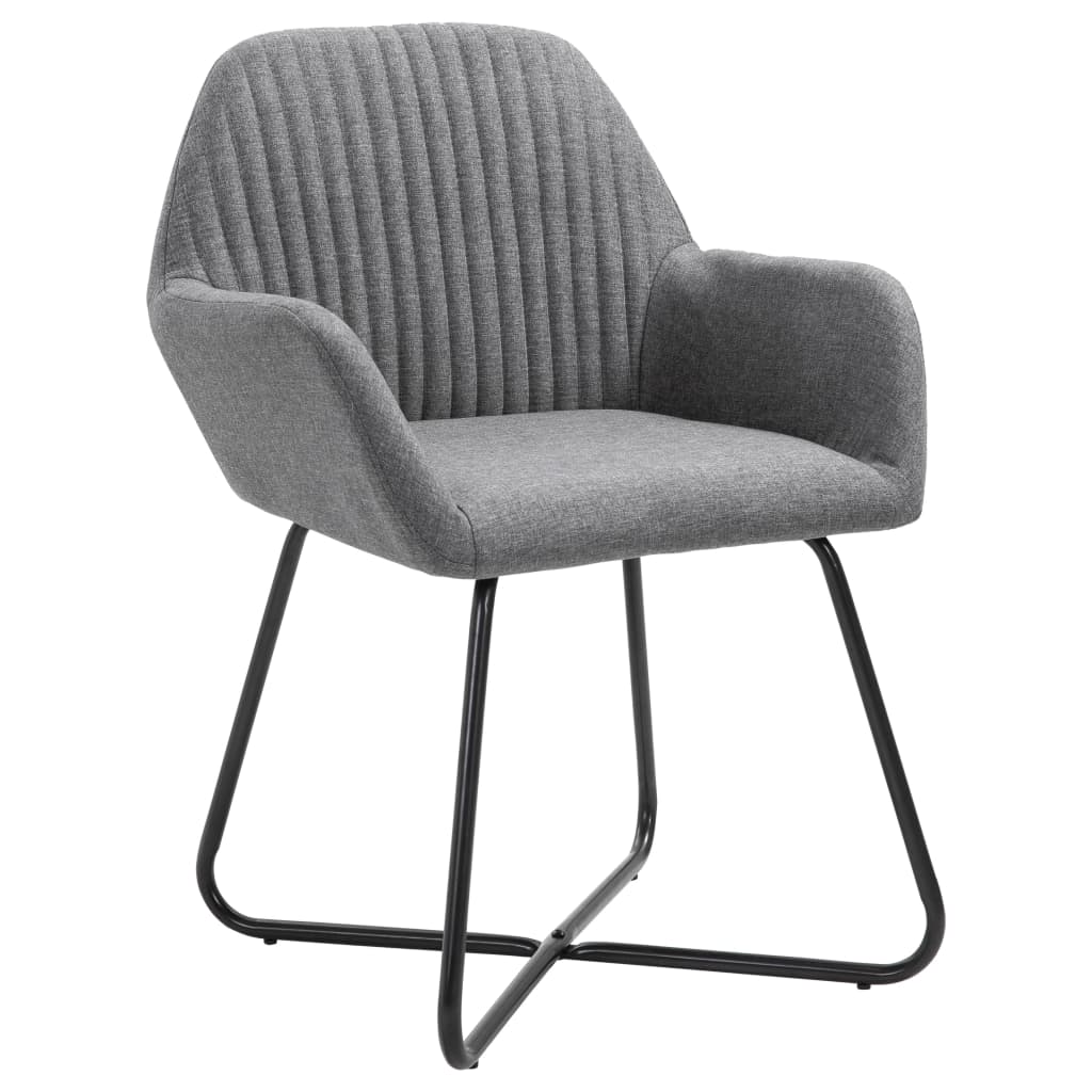 Eetkamerstoelen 6 st stof donkergrijs is nu te koop bij PeponiXL, paradijselijk wonen!