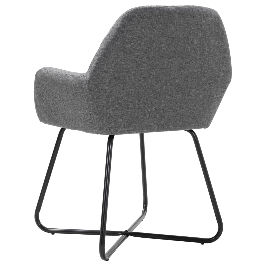 Eetkamerstoelen 6 st stof donkergrijs is nu te koop bij PeponiXL, paradijselijk wonen!