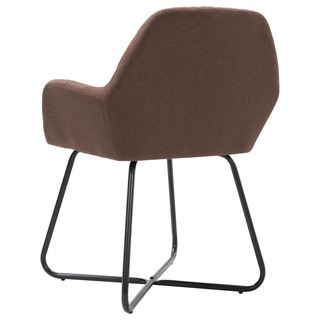 Eetkamerstoelen 4 st stof bruin is nu te koop bij PeponiXL, paradijselijk wonen!
