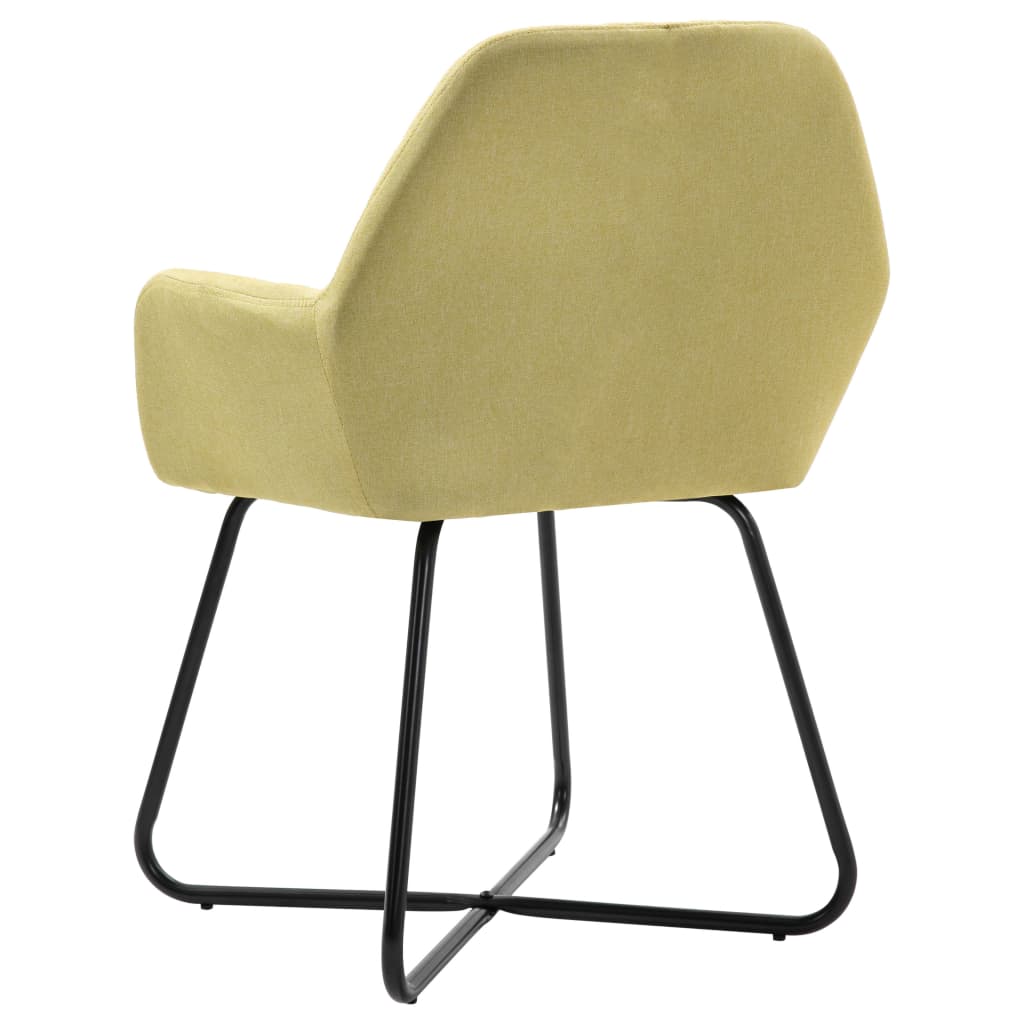 Eetkamerstoelen 6 st stof groen is nu te koop bij PeponiXL, paradijselijk wonen!